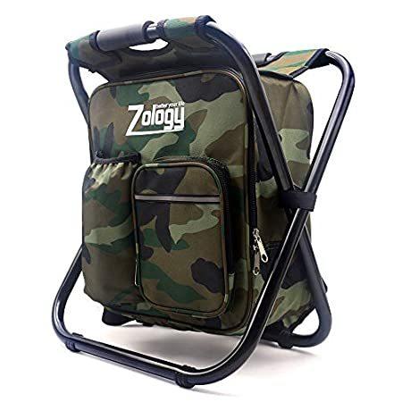 Zology Folding Camping Chair Stool Backpack with Cooler Insulated Picnic Ba フライリールパーツ