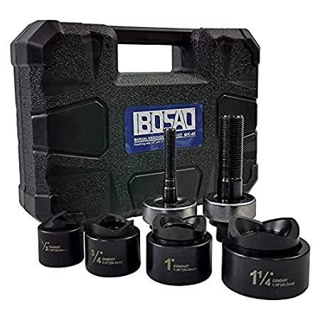 新作揃え IBOSAD Manual Electrical 1/2",3/4",1",1-1/4" Kit Driver Punch Hole Knockout 工具セット