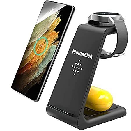 高価値 Samsung PloutoRich Charging Charg Fast Qi Charger, Wireless 1 in 3 Station, ワイヤレス充電器 高価値 Samsung PloutoRich Charging Charg Fast Qi Charger, Wireless 1 in 3 Station, ワイヤレス充電器