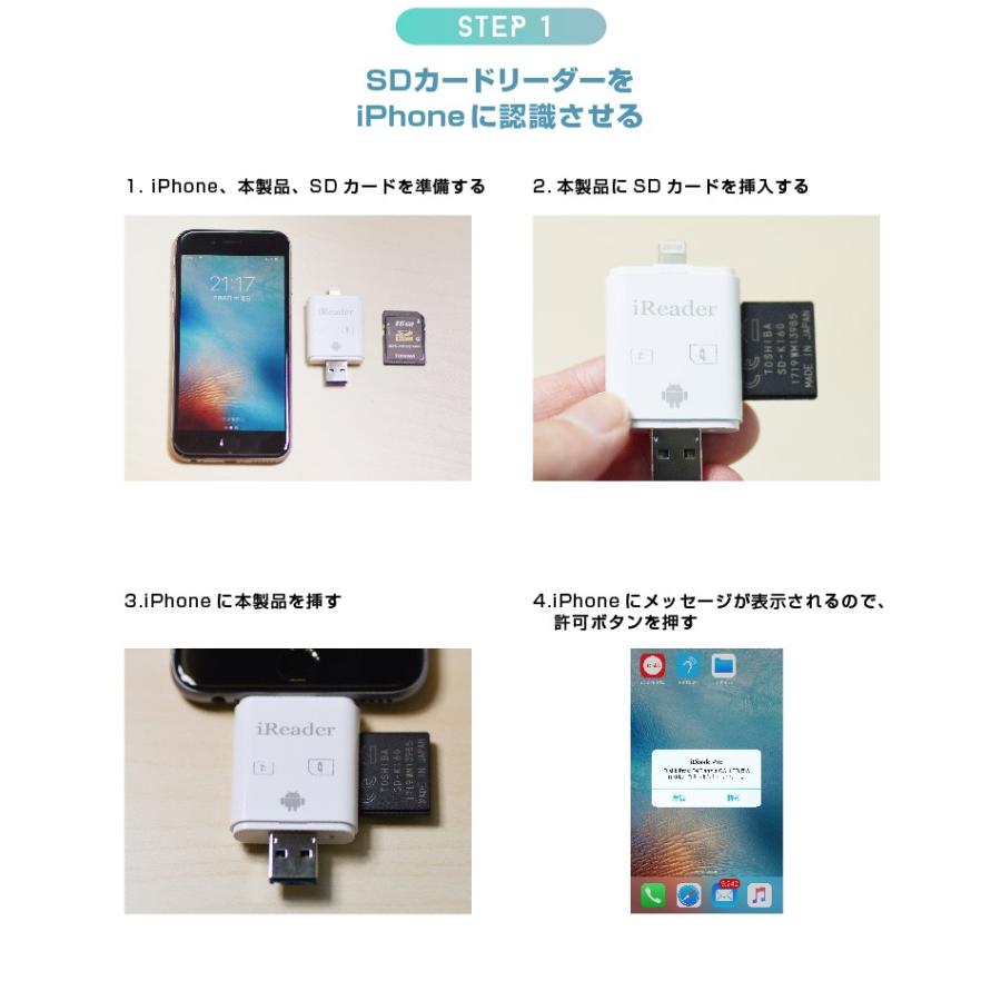 Sdカードリーダー Iphoneやandroid Ipadやmacbookの写真や動画 音楽などを直接転送 ストリーミング Galaxy Xperia Asus I Flash 01 町のお店 通販 Yahoo ショッピング