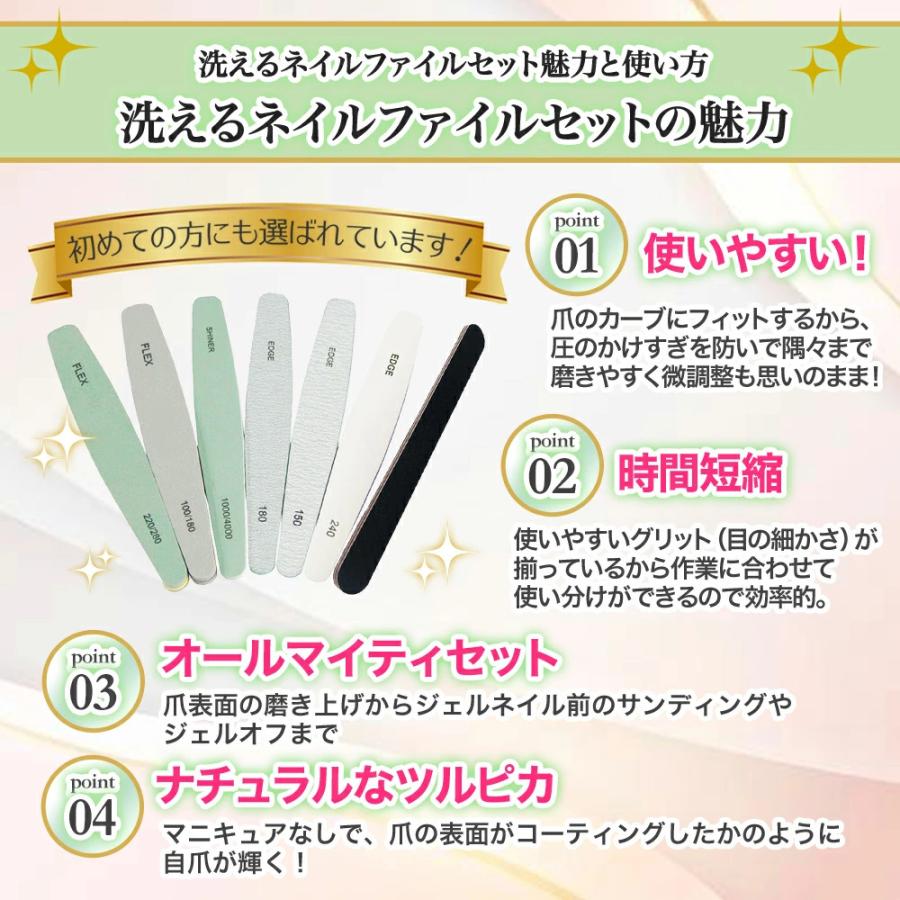 ar9月号掲載！】ガラス製 爪やすり と ネイルファイル セット 爪磨き