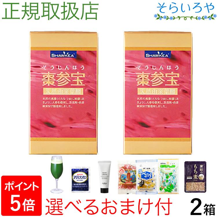【ルカ】徳潤 棗参宝（そうじんほう）2個 棗参宝 そうじんほう 100粒×2箱 棗（なつめ）の鉄分＋阿膠（コラーゲン