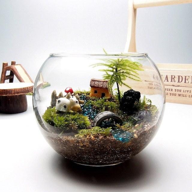 No.298 苔アート　苔テラリウム　完成品 No.298 苔アート 苔テラリウム 完成品 No.298 苔アート 苔テラリウム