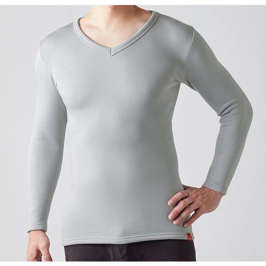 GUNZE（グンゼ） 極 厚手 あったかインナー Vネック V首 長袖シャツ 裏