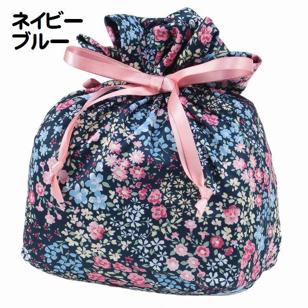 携帯パジャマ フラワーガーデン柄 トラベルパジャマ ポーチ付