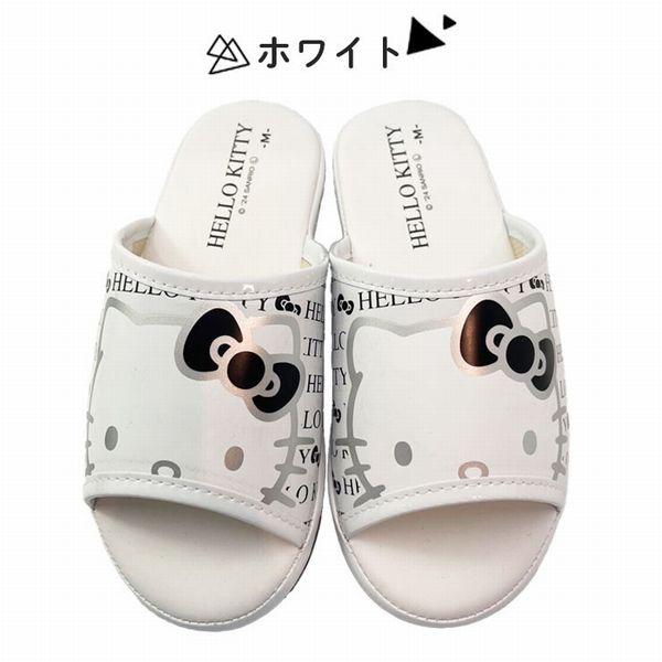 ハローキティ コンフォートサンダル ロゴ柄 レディース スリッパ サンダル 靴 室内履き サンリオ 4251 | sanrio | 01