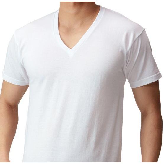 ＢＶＤ 2枚組 Ｖネック シャツ Ｔシャツ 吸水速乾 メンズ お買い得 紳士 肌着 インナ | B.V.D | 01