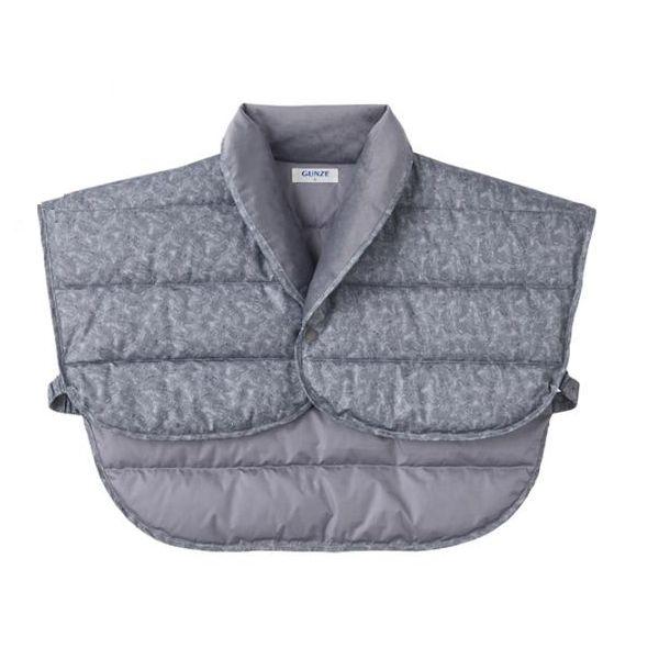 グンゼ あったか 羽毛 肩当て ボレロ 羽織物 お休み肩当て 肩の冷え パジャマ 紳士 メンズ 暖か 軽い 防寒 冷え 対策 SK4444 | GUNZE | 01