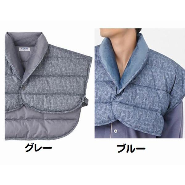 グンゼ あったか 羽毛 肩当て ボレロ 羽織物 お休み肩当て 肩の冷え パジャマ 紳士 メンズ 暖か 軽い 防寒 冷え 対策 SK4444 | GUNZE | 03