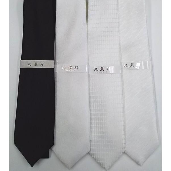 礼装用 ネクタイ 白 黒 フォーマル 日本製 送料無料（メール便） :534:ココクレ - 通販 - Yahoo!ショッピング