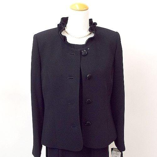 喪服 礼服 スーツ レディース ブラックフォーマル 3点セットフォーマル