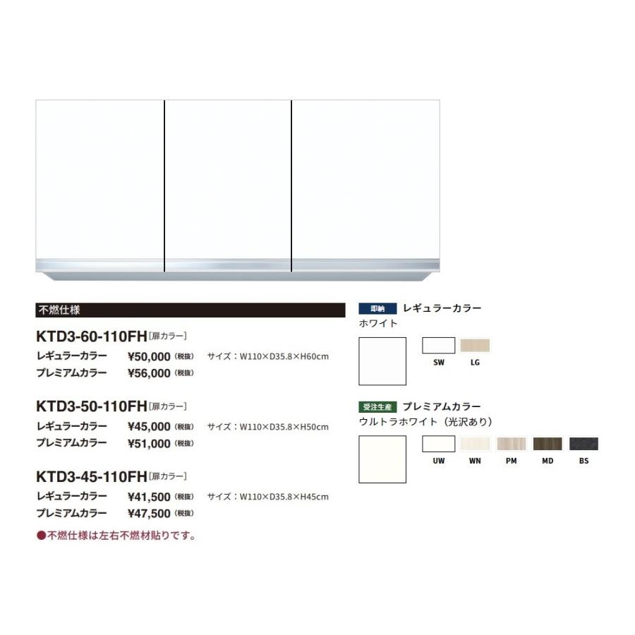 ワンド(onedo) 旧マイセット 吊り戸棚 不燃仕様(プレミアムカラー