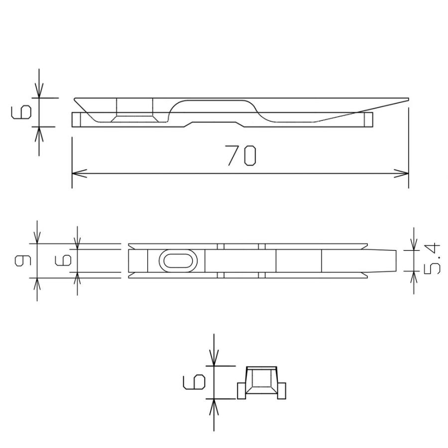 ノダ NODA 内装引戸 戸車引戸用 鴨居ストッパー EX-2_1998年11月〜現行