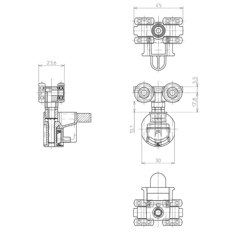 在庫有 ノダ NODA クローゼット 上ランナー 2003年10月〜2014年10月 P