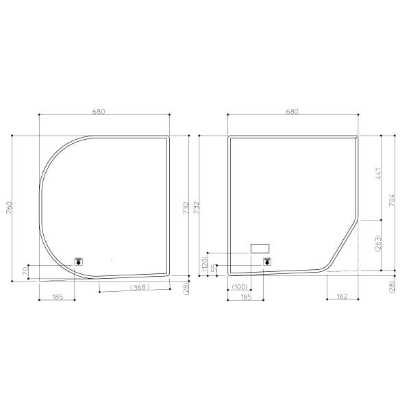 TOTO 風呂ふた 1400ラウンド風呂蓋R 【EKK84163WR1】 : 建材と住設の