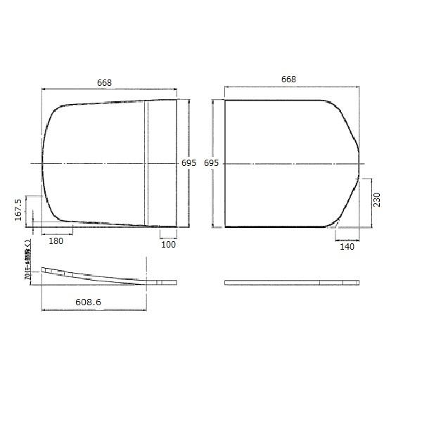 TOTO 風呂ふた EKKS4JKAA22W 2枚セット TOTO 風呂ふた 1400FC用2枚蓋セット 【EKKS4JKAA22W】 : 建材と住設の