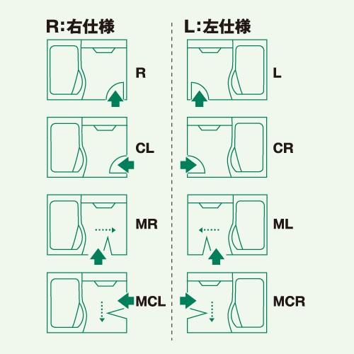 クリナップ システムバスルームラクシーユ 浴室アイテム(シャッターフタ・左仕様) 【M16-4TSL】|shopsz|03