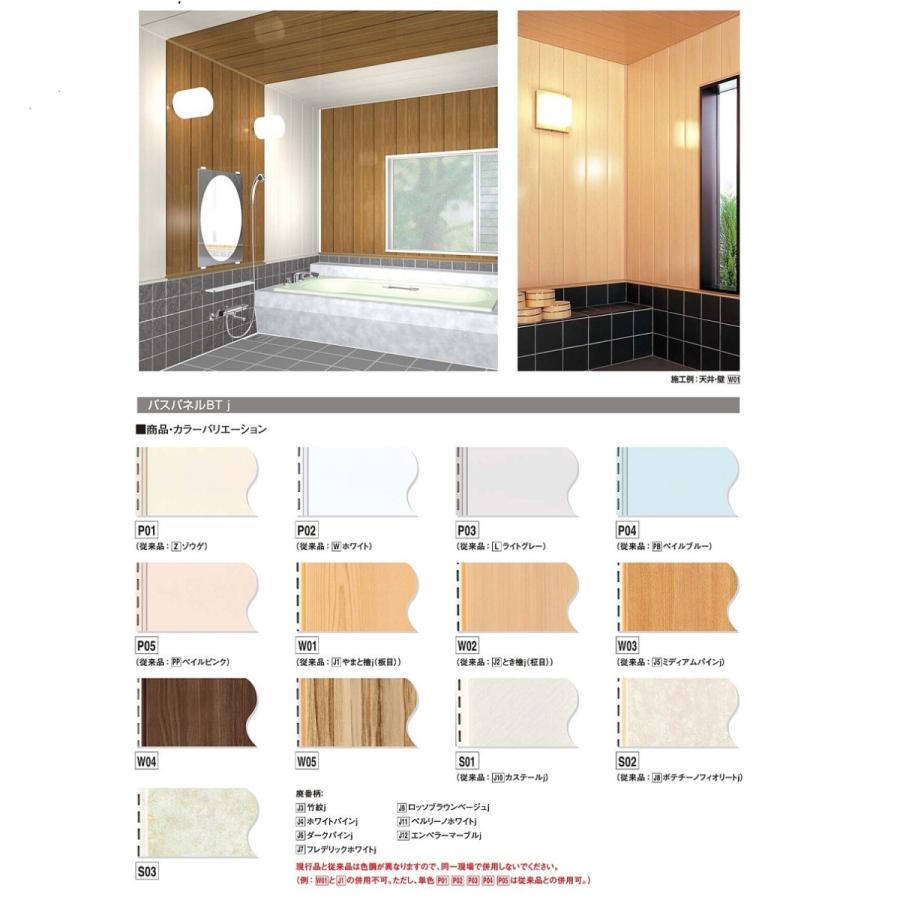 フクビ化学工業(FUKUVI)浴室用天井・壁装材 バスパネルBTj (3m 12枚入)