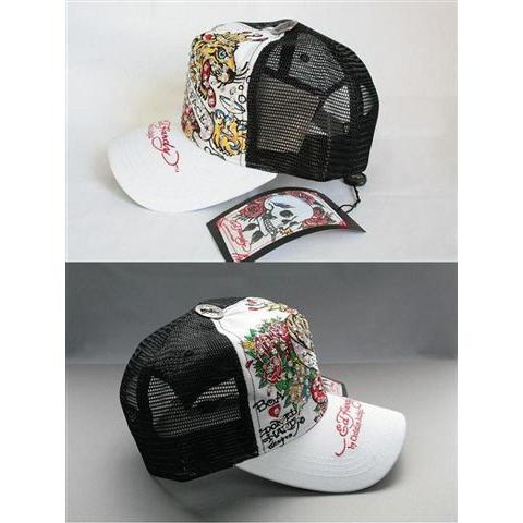 BOA着用モデル Ed Hardy エドハーディー RHINESTONE CAP THE FACE A80OBVZZ 白×黒 : 138429718  : shop TAKE - 通販 - Yahoo!ショッピング