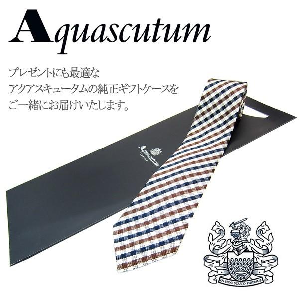 Aquascutum アクアスキュータム ネクタイ 新柄 シルク メンズ 紳士 ビジネス イタリア製 (1)｜shoptake｜03