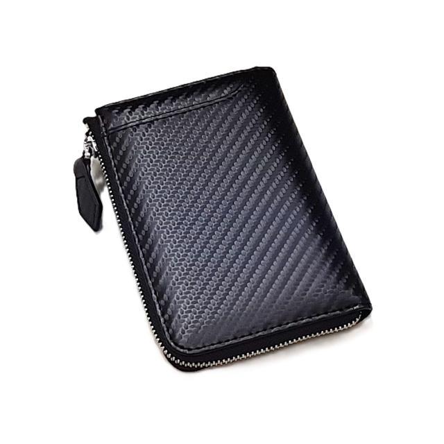 Maturi マトゥーリ】 カーボンレザー 牛革 多機能 キーケース 財布