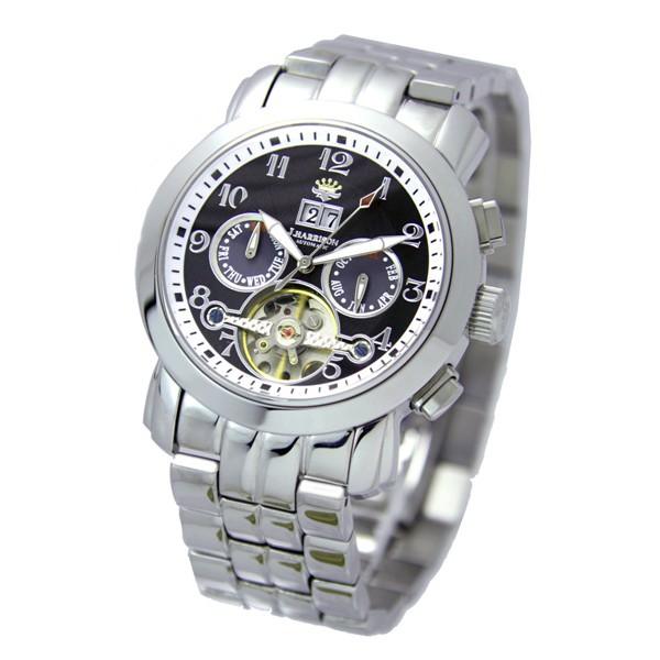 J.HARRISON ジョンハリソン 腕時計 メンズ 多機能付 ビッグテンプ 自動巻＆手巻き JH-008BB (47) |  | 01