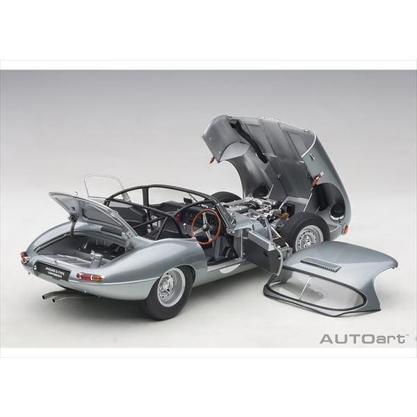 AUTOart 1/18 ジャガー ライトウェイト Eタイプ （シルバー） 73646の画像