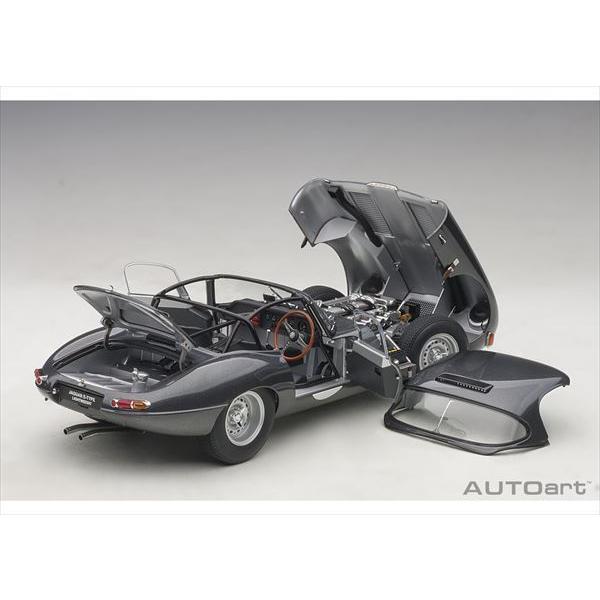 AUTOart 1/18 ジャガー ライトウェイト Eタイプ （ダーク・グレー） 73647の画像