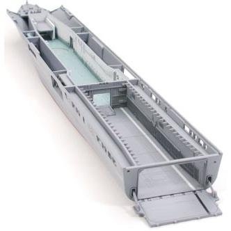 タミヤ 1/700 海上自衛隊輸送艦 LST-4002 しもきた（艦載車付き