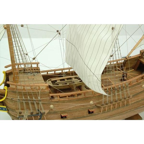 ウッディジョー 木製帆船模型 1/40 ハーフムーン 組立キット｜shoptakumi｜04
