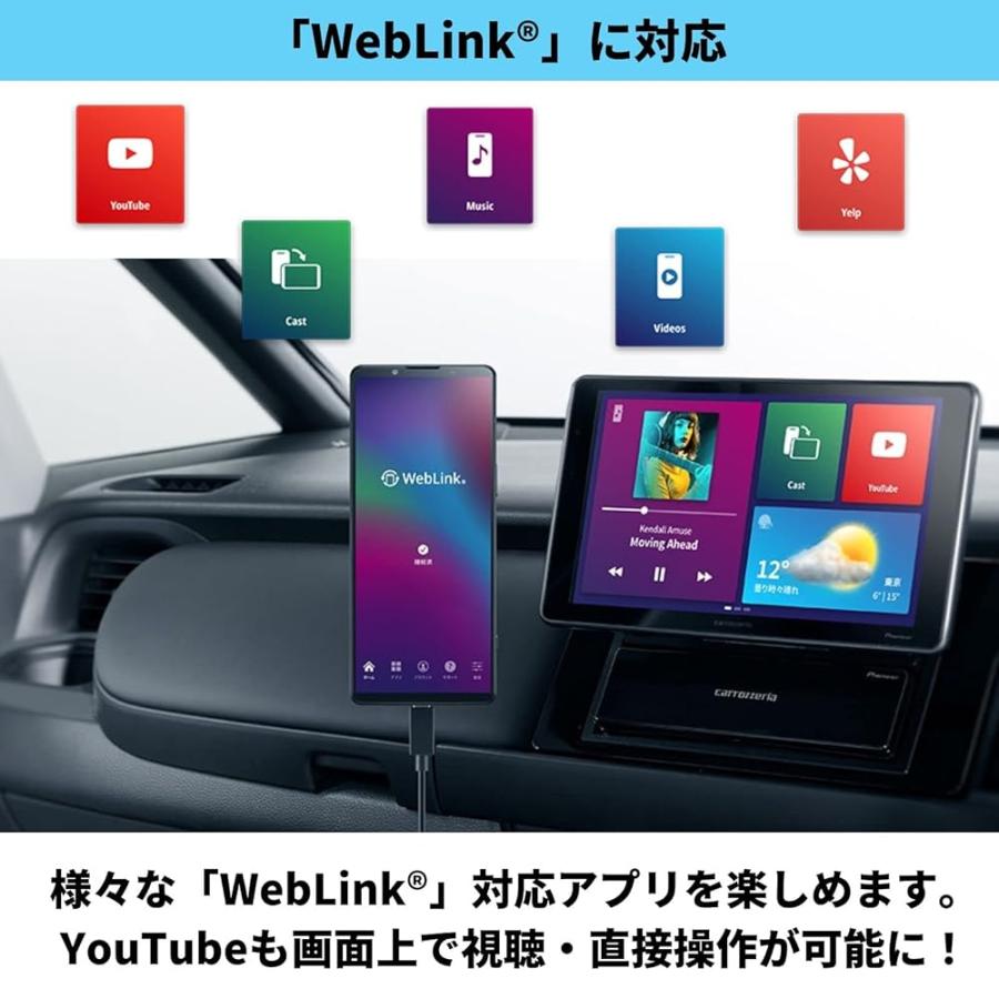 Pioneer DMH-SF500 9型　AppleCarplay Pioneer ディスプレイオーディオ DMH-SF500 9インチ フローティング 1D