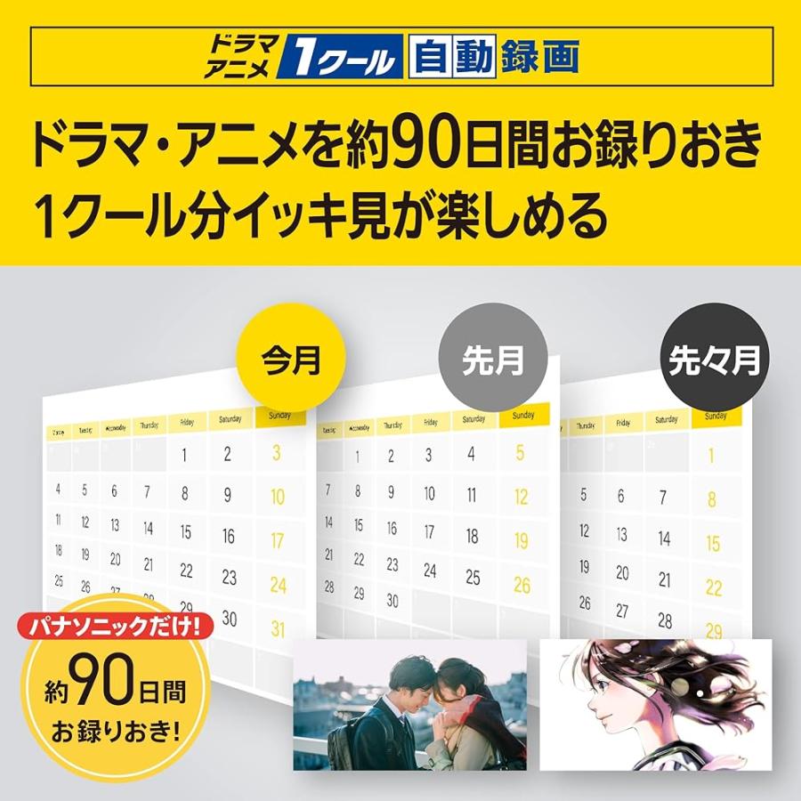 パナソニック 1TB 3チューナー ブルーレイレコーダー 3チャンネル同時