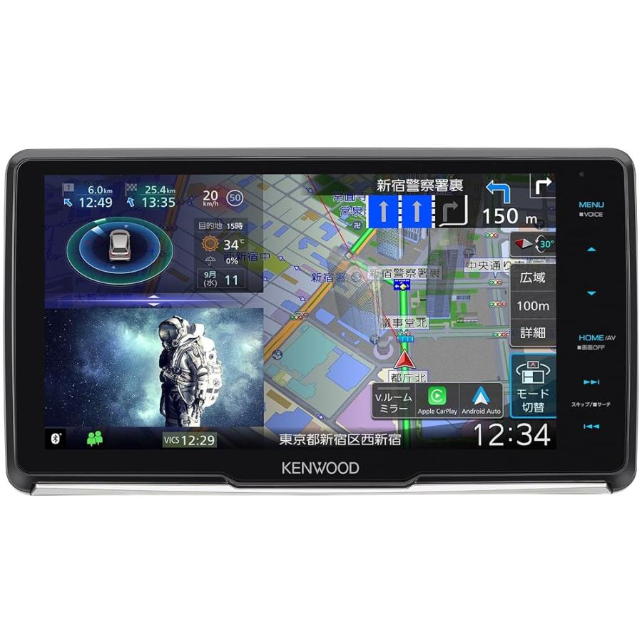 ケンウッド(Kenwood)カーナビ 彩速 9インチ MDV-M911HDL 「Apple 