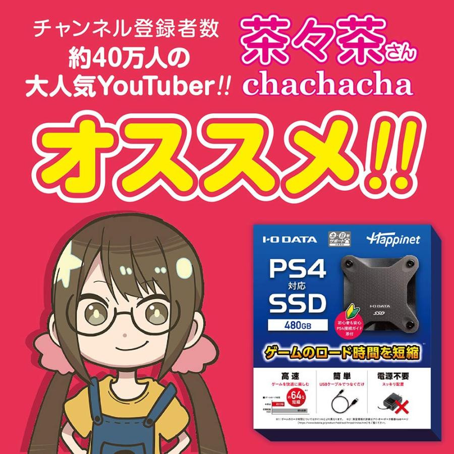 PS4対応 外付けSSD 480GB [PlayStation 4]の画像