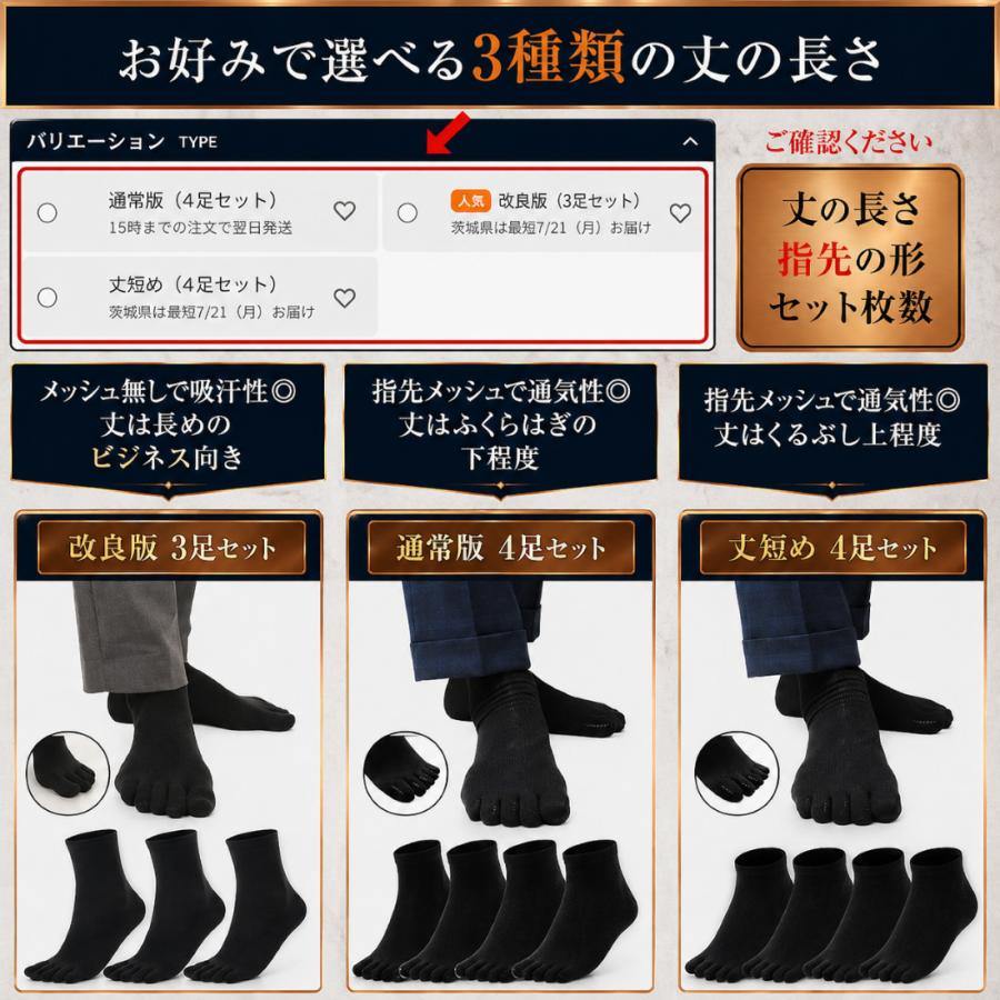 5本指ソックス メンズ 奇跡の靴下 繊維から抗菌 防臭 五本指 靴下 薄手 銅イオン生地 さらさら生地 ハーフ スポーツ ビジネス 綿 黒 |  | 14