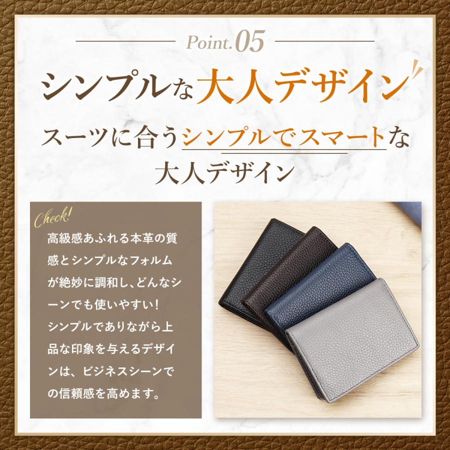 T.MBH黒 レザー 名刺入れ 二つ折り T.MBH黒 レザー 名刺入れ 二つ折り
