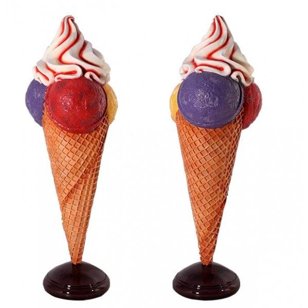 ＦＲＰオブジェ　大きなアイスクリーム / Ice Cream Cone Big｜shoptukiusagi｜03