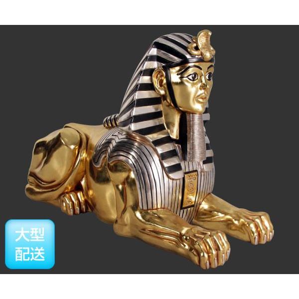 ＦＲＰオブジェ　ジャンボスフィンクス(金箔・銀箔仕上げ) / SPHINX JUMBO(GL&SL)