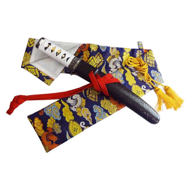 懐剣・短刀 9寸用 金襴 西陣織刀袋 龍と雲の柄 房付き : セレクト