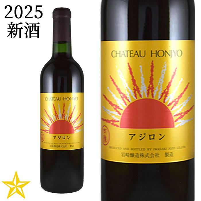 新酒 山梨ワイン 赤ワイン やや甘口 岩崎醸造 シャトーホンジョー 