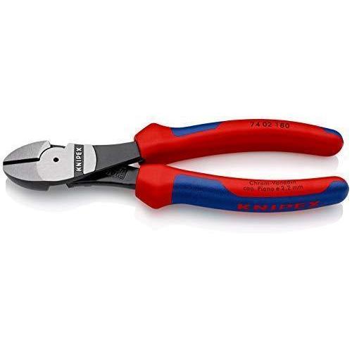 クニペックス KNIPEX 7402-180 強力型斜ニッパー(硬線用) (SB) : a