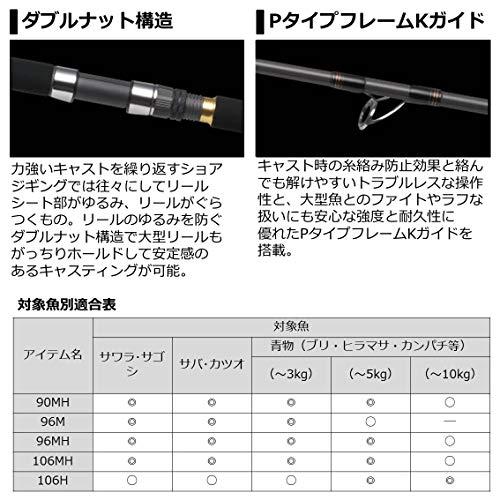 ダイワ(DAIWA) ショアジギングロッド ジグキャスターMX 106H 釣り竿 