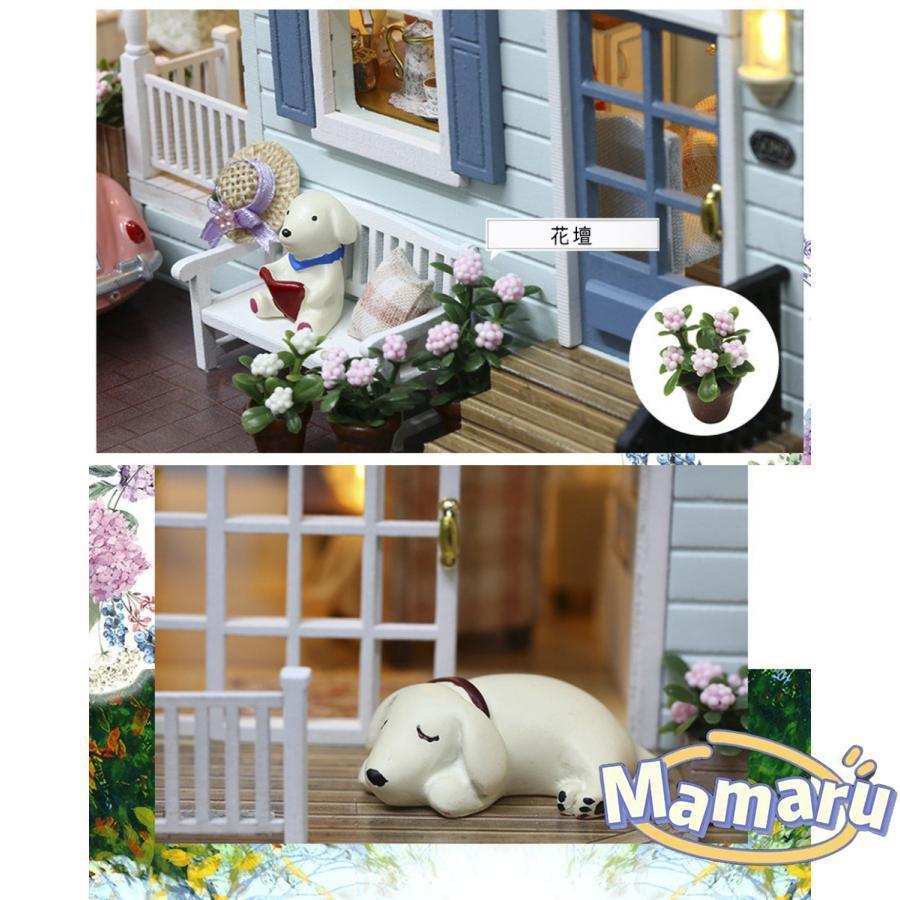 1 24 ドールハウス ミニチュア 手作りキット 犬と暮らす田舎の大きな