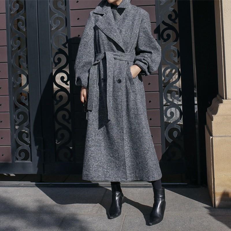 ロングコート レディース ウエストリボン ウエストベルト 冬 オフィス 通勤 デート 代 30代 40代 50代 Spintheearth 通販 Yahoo ショッピング