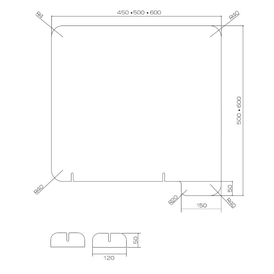 カウンター仕切り板 パーテーション イラストや写真をプリントできる 袖付き 新型コロナ 飛沫感染防止 フォームボード 国内製造 机の仕切り A 0006 看板通販ワンダー 通販 Yahoo ショッピング