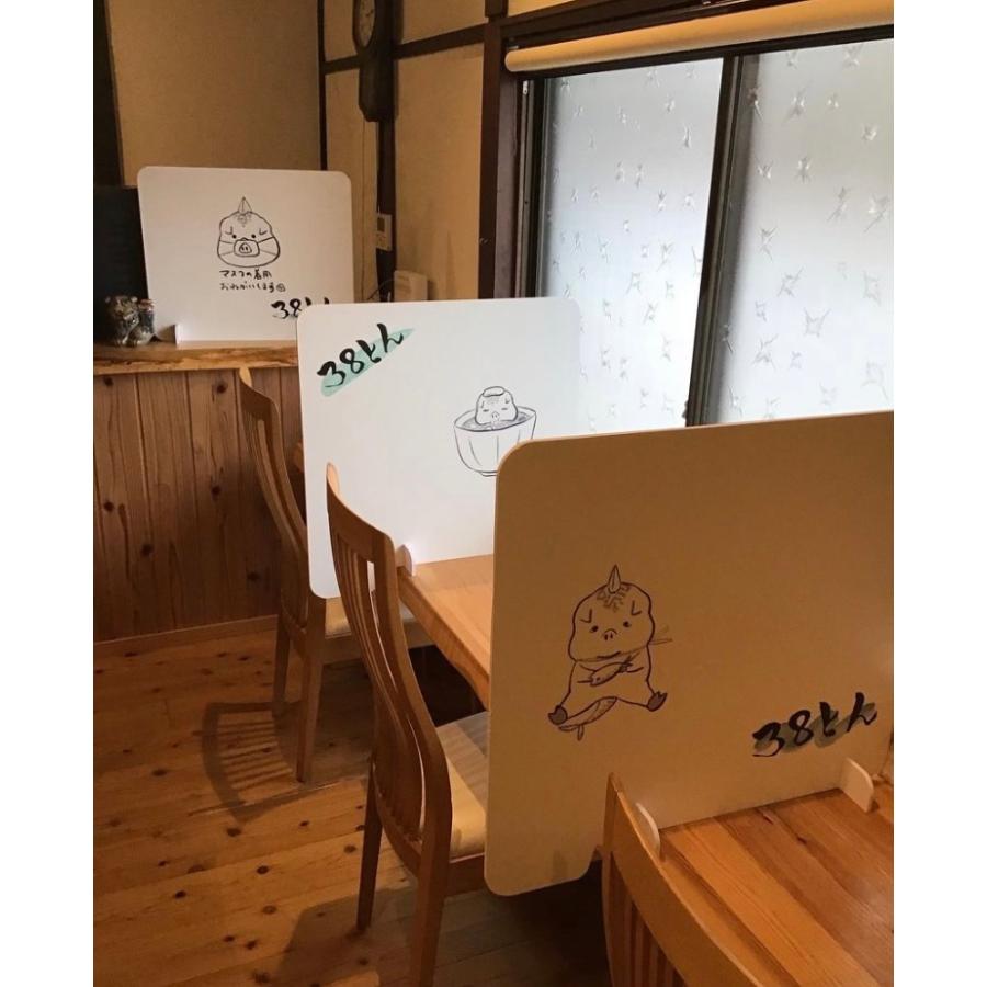 カウンター仕切り板 パーテーション イラストや写真をプリントできる