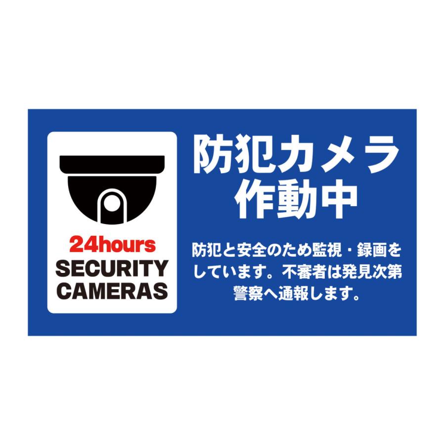 看板 防犯カメラ作動中看板 W600×H350ミリ セキュリティ 監視カメラ