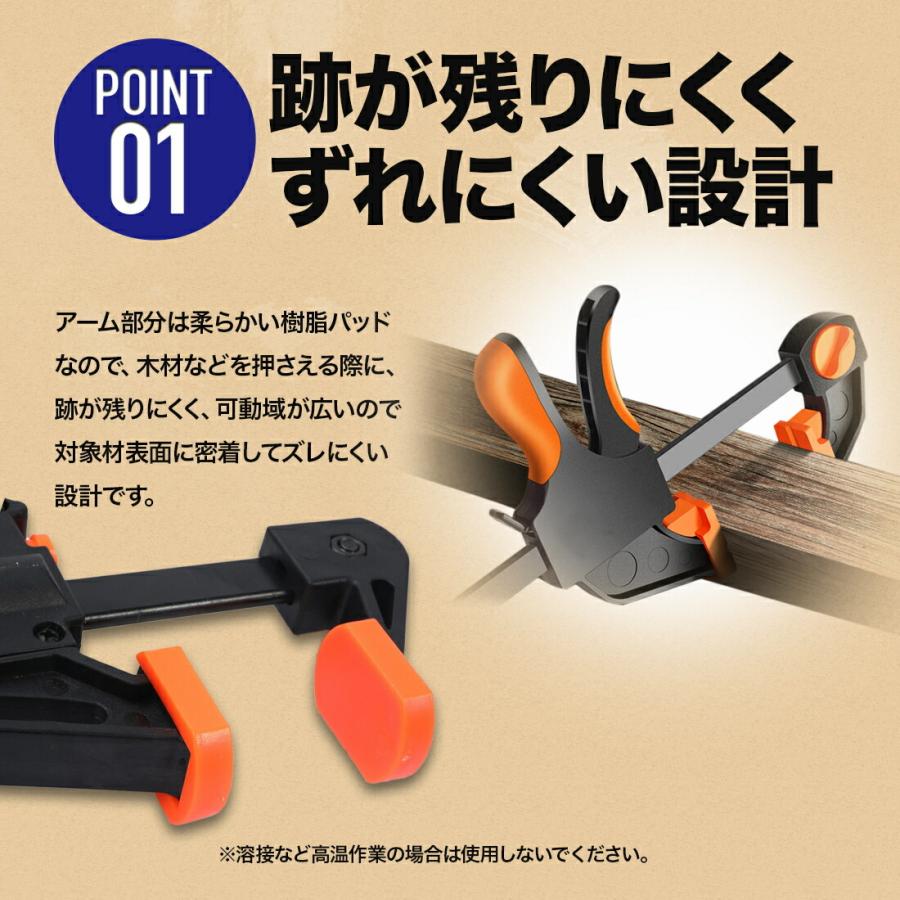 0-160mm2個組】ShopXJ クランプ Fクランプ ラチェットバークランプ