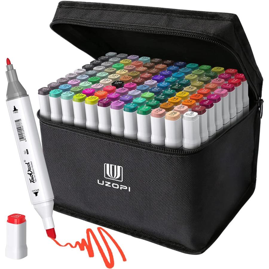 季節のおすすめ商品 マーカーペン イラストマーカー U Uzopi 107色 アルコールマーカーペン 油性 コミック用 細字太字両用 カラーペン 鮮やか 速乾 ニードルペ Zacharias Consulting De