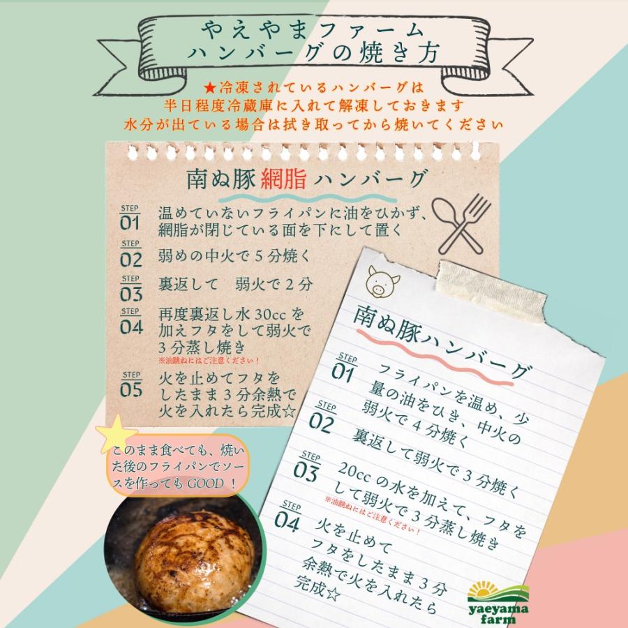 石垣牛・アグー豚 ハンバーグ 食べくらべ 6個セット 肉汁 高級 ギフト 国産 沖縄 贈答 内祝 出産祝い お返し お取り寄せ 母の日 父の日 お中元 お歳暮｜shopyaeyama｜15